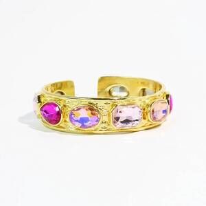 NEW TREASURE JEWELS women's barbie glow bangle in gold